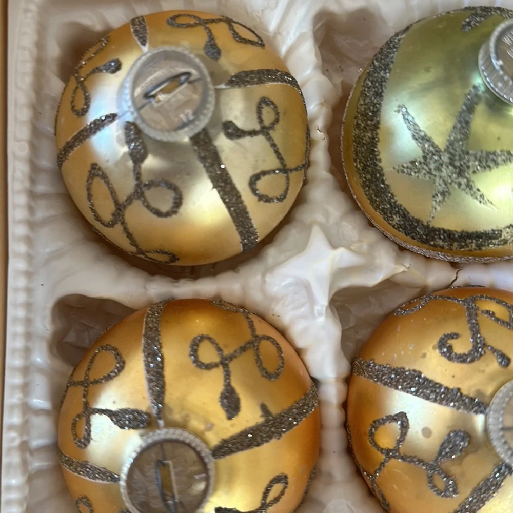 Vintage West Germany D.B.G.M Glass Ornaments - Picture 5 of 6